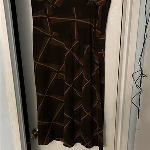 Banana Republic Factory High Slit Maxi Burnt Umber Skirt 16